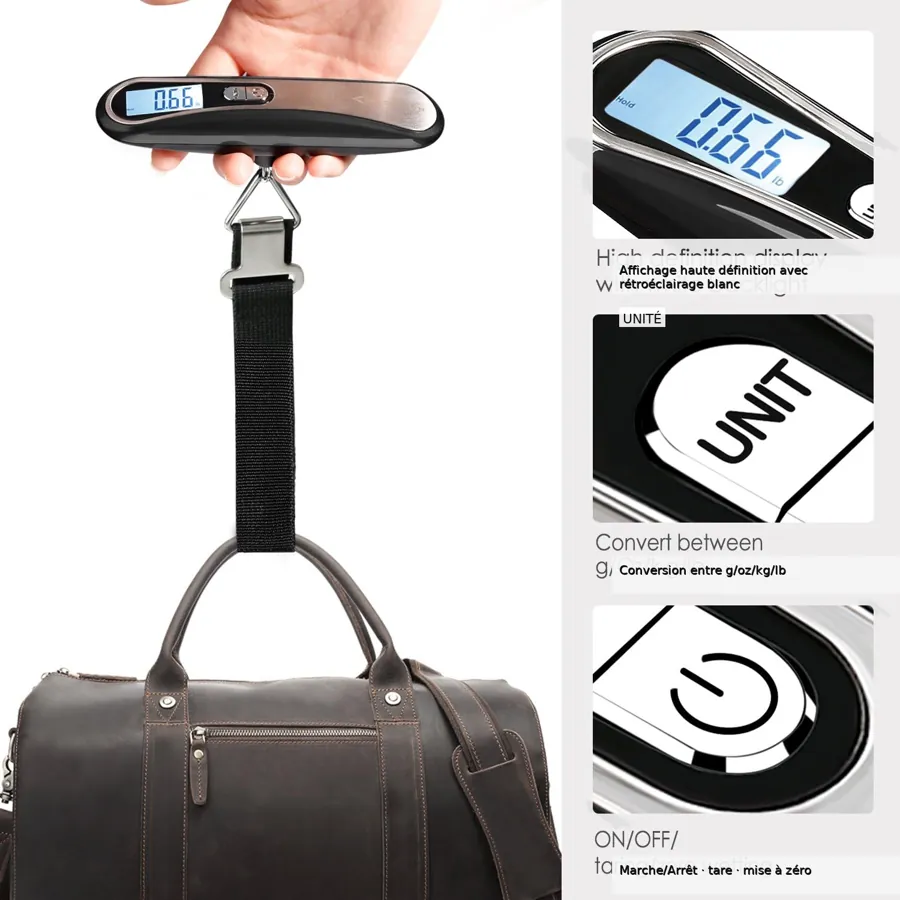 Pèse-bagage numérique portable